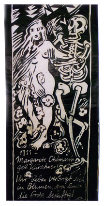 Grabplatter der Mutter Margarete Ohlmann